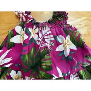 Pacific Legend made in Hawaii Tropical Fuchsia Floral Sundress